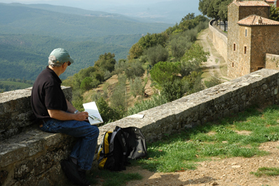 Ernie Norcia in Tuscany